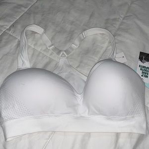 DSG white sports bra